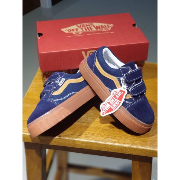 Sepatu Anak Vans Oldskool Gem Blue Size 20 - 35 Premium Quality