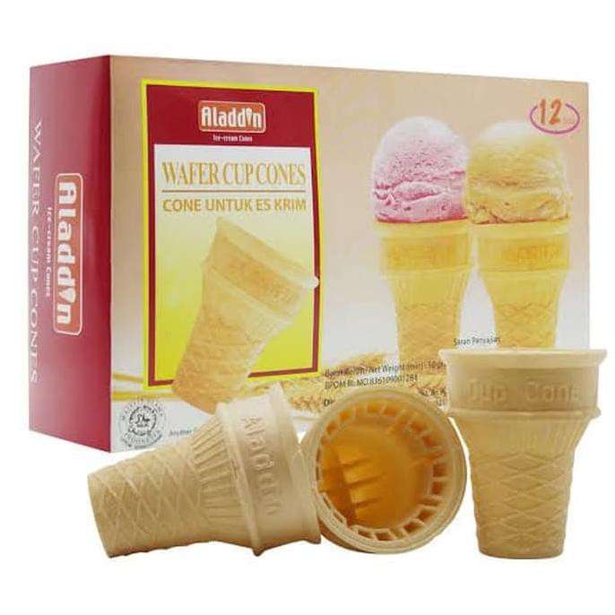 Hanya Disini] Cone Untuk Es Krim Aladdin Ice Cream Cones 12X4.2G