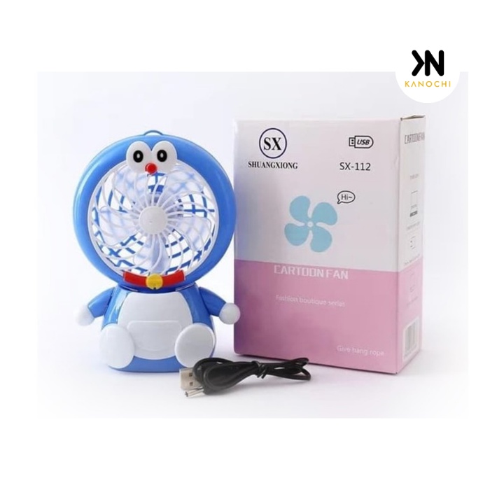 Kipas Angin Meja Mini Fan Karakter SX-112 HELLO KITTY DORAEMON