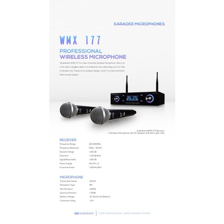 MIC WIRELESS AUDIOBANK WMX 177 ORIGINAL