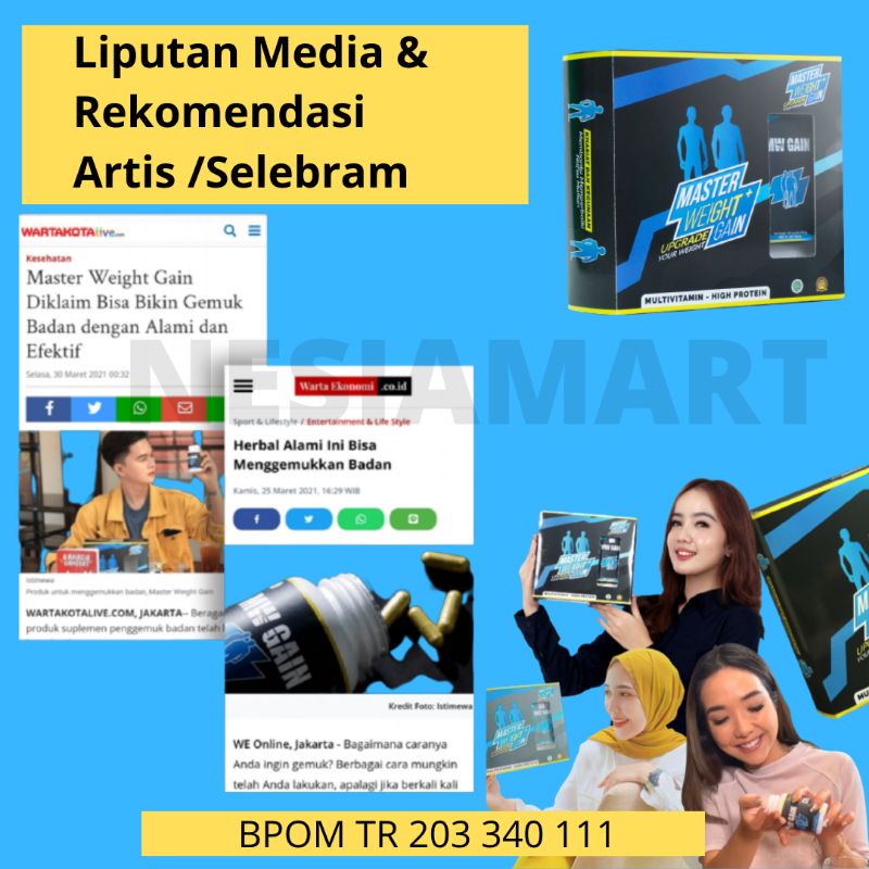 Master Weight Gain Extra Strong Penggemuk Badan Distributor Resmi Original 100%