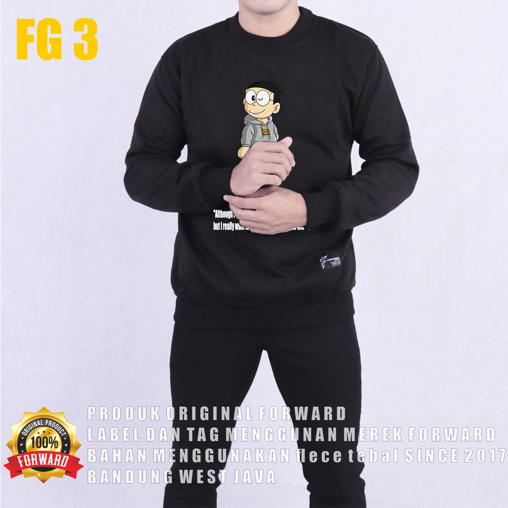 Forward System Sweater Sweatshirt Crewneck Jumper Unisex Soft Fleece Size M L XL FG3