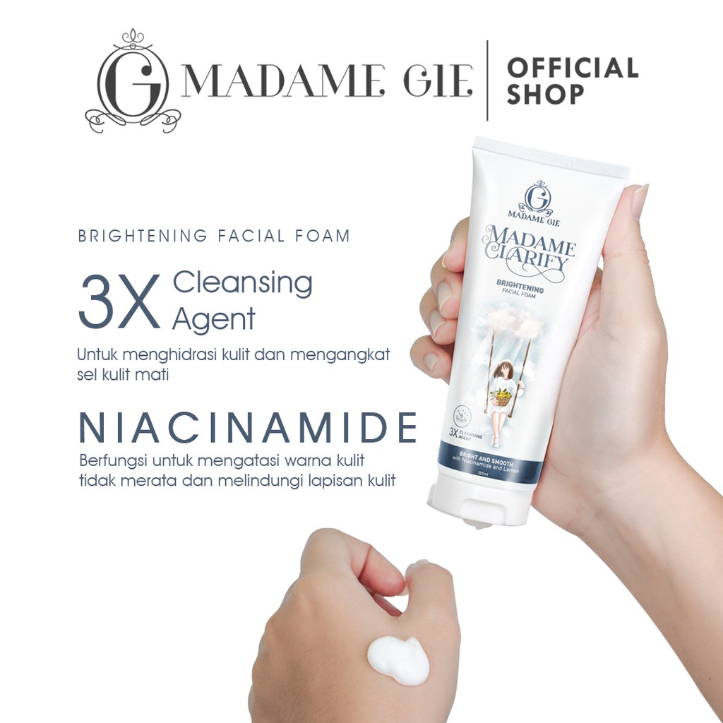 Madame Gie Madame Clarify Facial Foam - Skin Care Pembersih Wajah