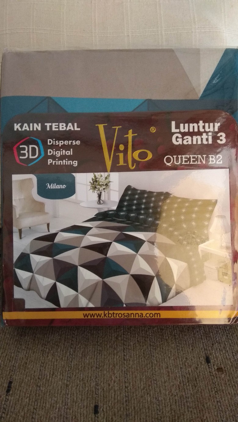 Sprei 3d Queen Vito Terbaru Motif Milano