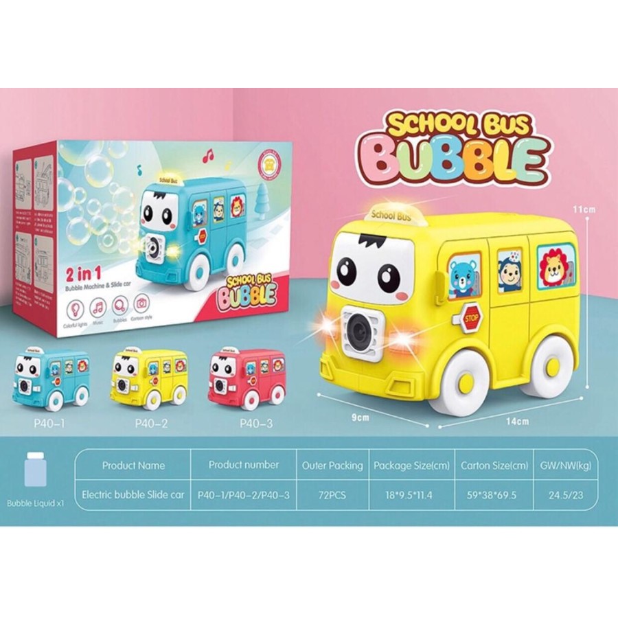 MWN Mainan Mobil Buble School Bus No.P40