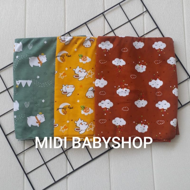 1 Pcs Bedong bayi katun premium full print vinata SNI