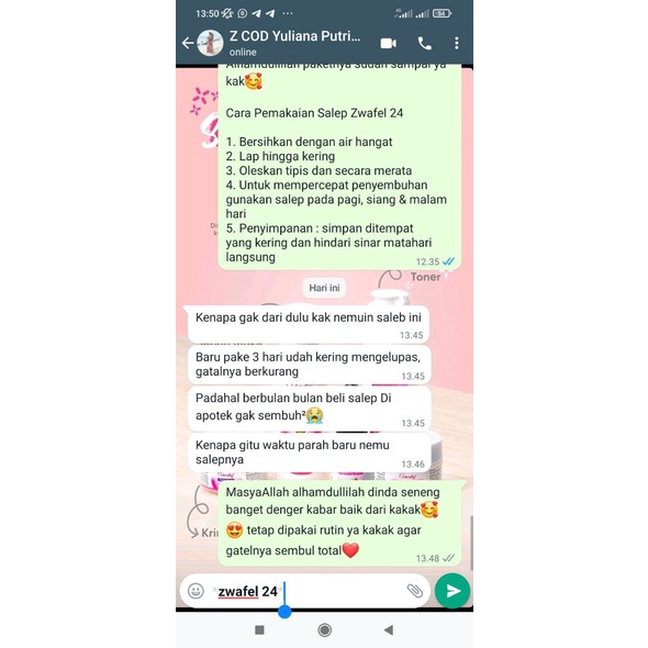 Salep Zwafel 24 Original Salep Gatal