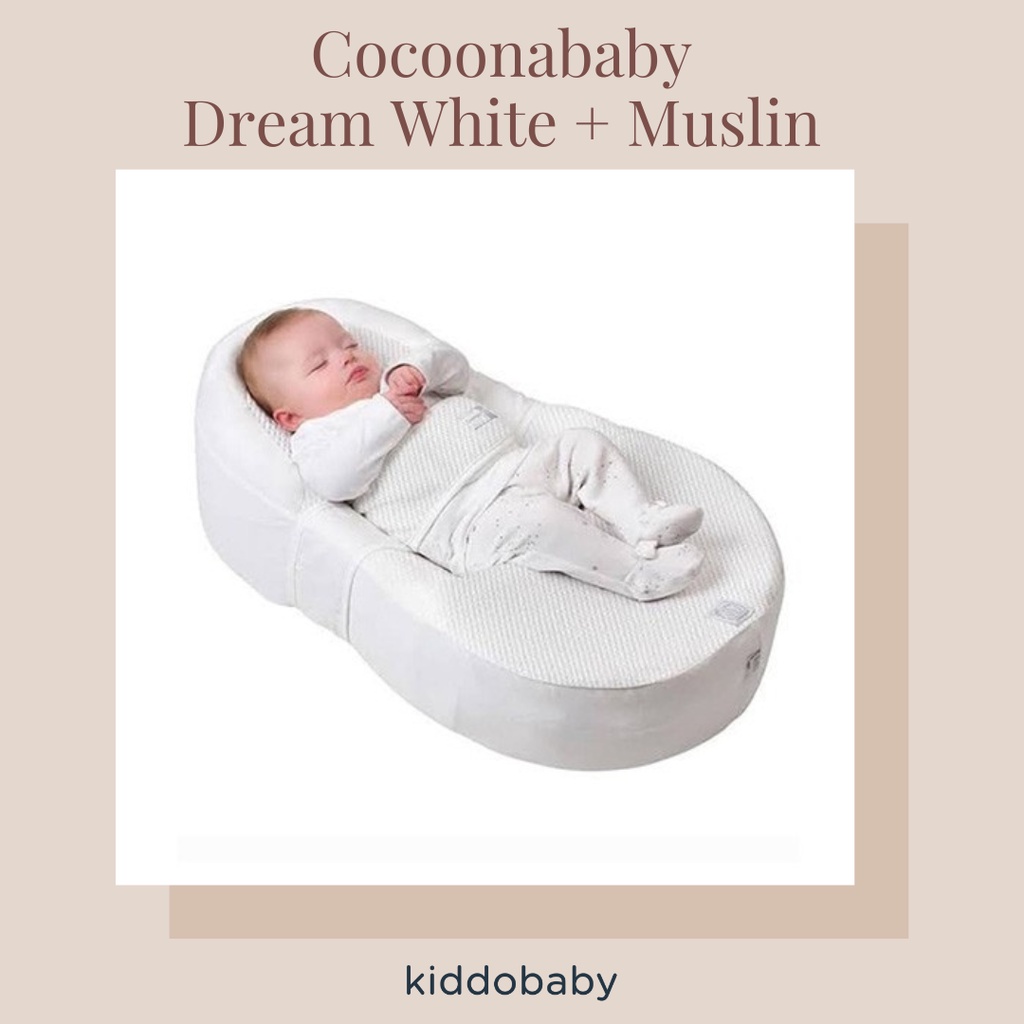 Cocoonababy Dream White + Muslin | Bantal Kasur Bayi | Kasur Portable Bayi