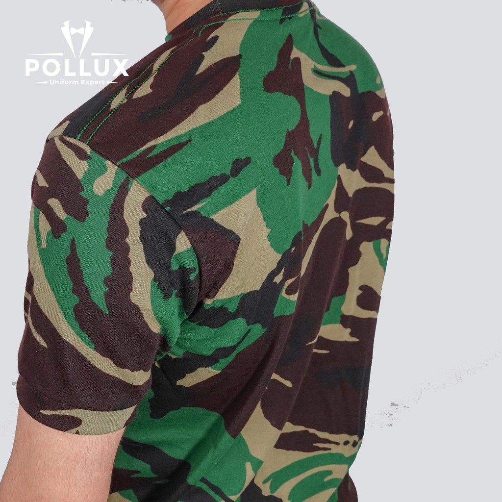 Kaos Loreng TNI Lengan Pendek Bahat Dryfit Model Slimfit