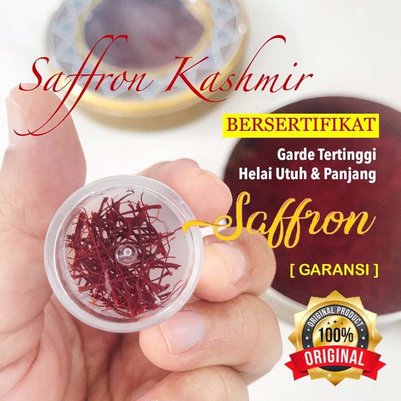 Saffron Kashmir Grade A / Jenis Saffron Terbaik Di Dunia / Saffron Kashmir Berkualitas