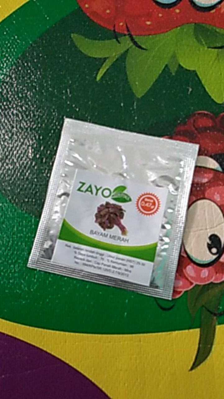 Benih Bayam Merah - Bibit Bayam Merah - Benih Bayam Merah Zayoseed