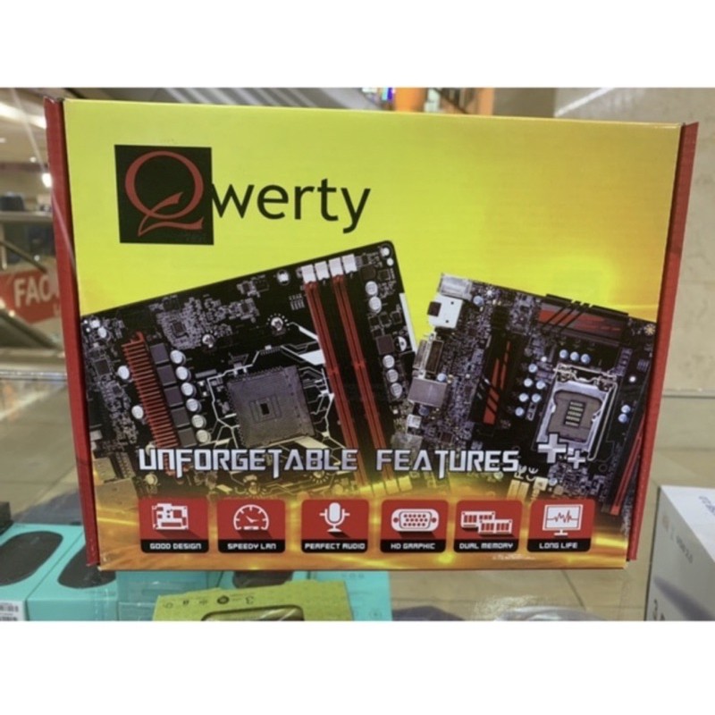 MOTHERBOARD QWERTY H55 LGA 1156 garansi 1 tahun