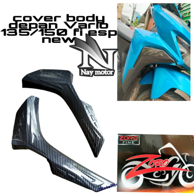 cover body depan vario / garnis body depan vario 150 new  2018 karbon