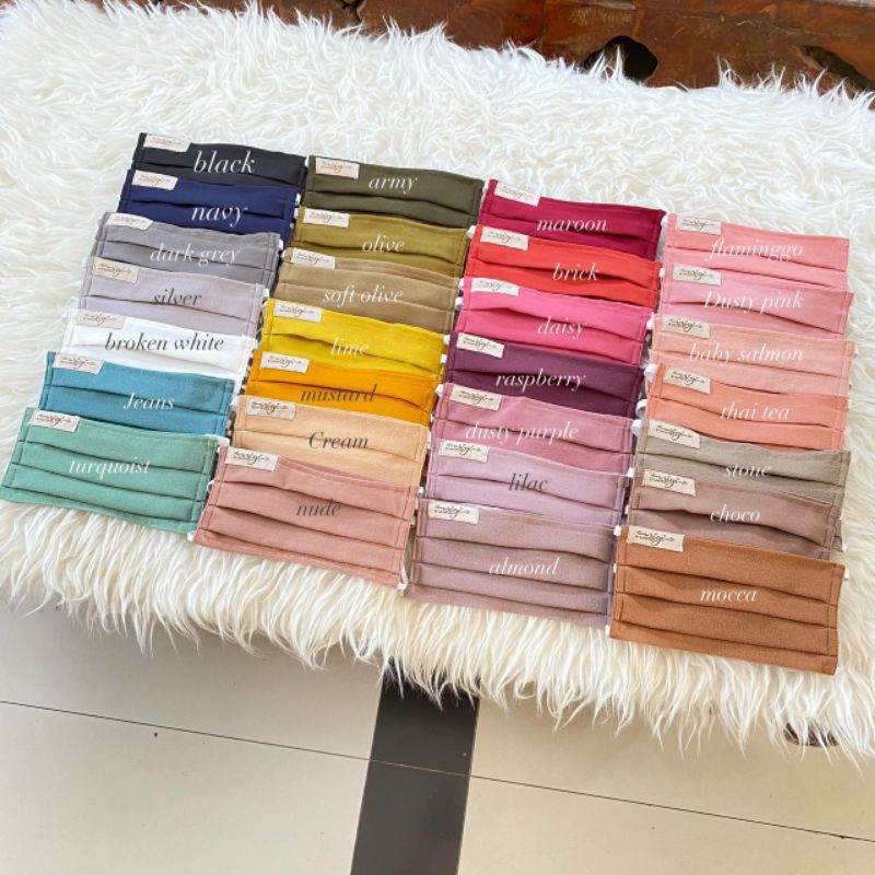 MASKER HIJAB BAHAN 2 LAPIS BY MIGI