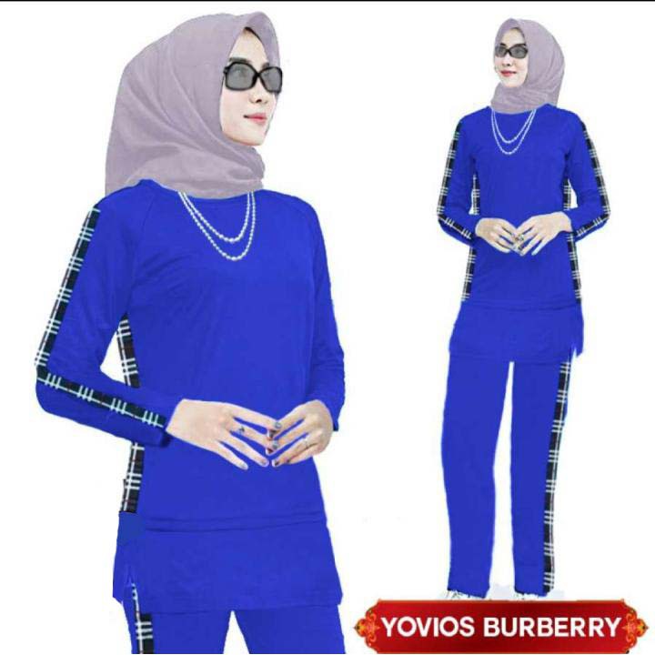 LVB Setelan Training Wanita Muslim YOVI /Uk.L-XL-XXL -3XL/VIO/Track Suit Wanita/Setelan Olahraga Wanita/Set Senam Perempuan Muslimah BRBRY/ LAVEBEL