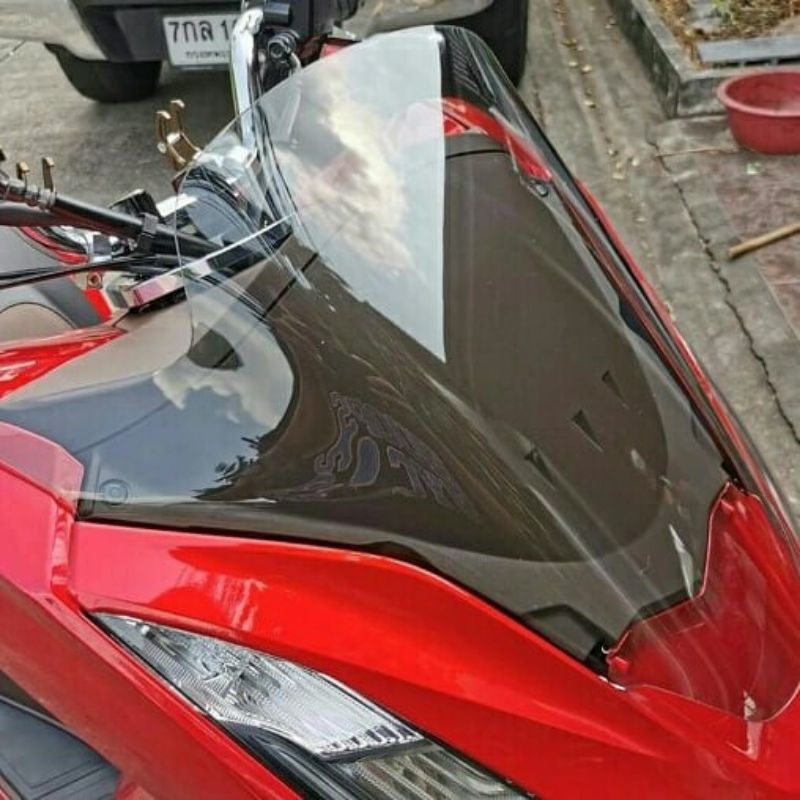 Visor PCX 160 2022 bening transparan ukuran standar