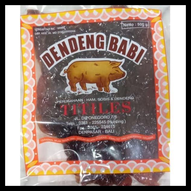 

DISKON TERBATAS !!! DENDENG BABI TITILES BALI 500GR TERLARIS