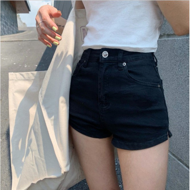 Celana Pendek Wanita Korea Style Short Jeans Fashion Tampak Kurus Celana Jean Denim Elastis Bagus