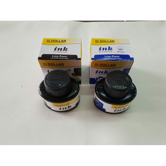 

NEW PRODUK TINTA BOTOL DOLLAR FOUNTAIN PEN INK (60ML)