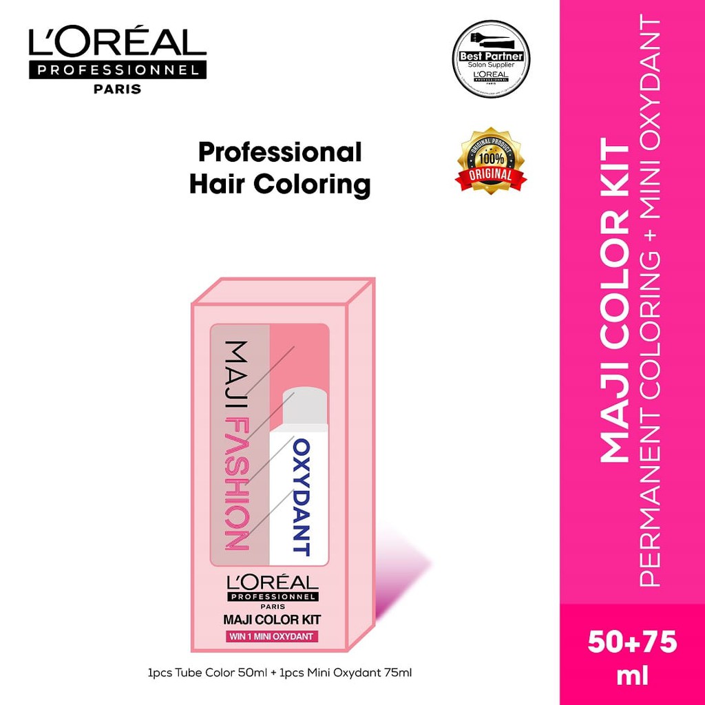 L'OREAL MAJI COLOR KIT  ( Maji + Oxydant mini )