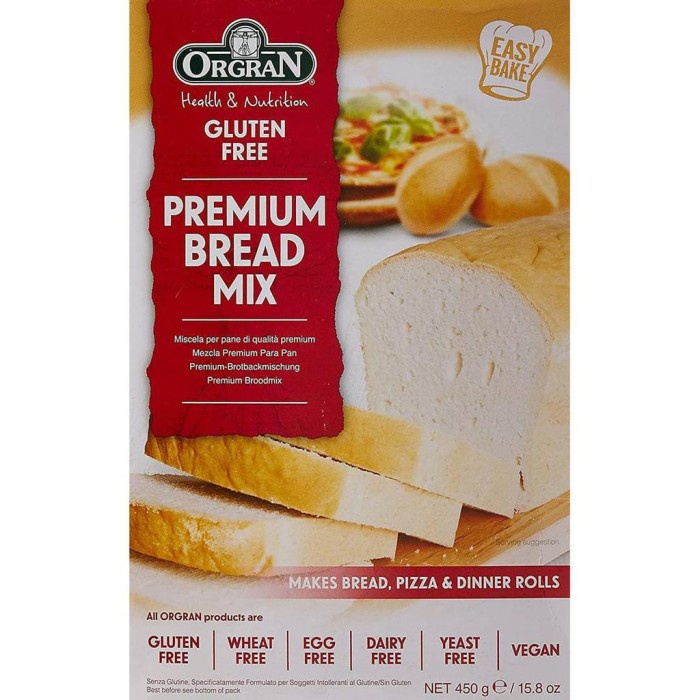 

BISA COD Orgran Gluten Free Easy Bake Bread Mix Tepung Roti Mix Bebas Gluten