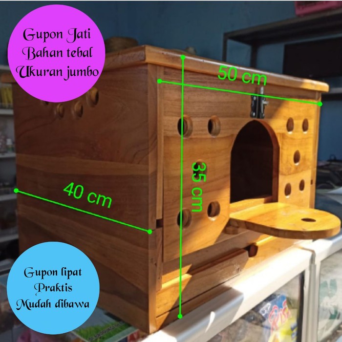 Gupon jati lipat - kandang jati lipat merpati