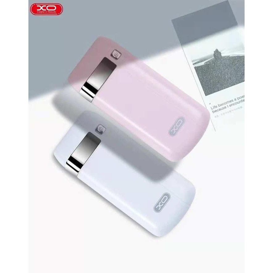 XO PB55 Powerbank Mini 5200MAH Original LED Indikator Bergaransi Murah Berkualitas - Hitam/Putih