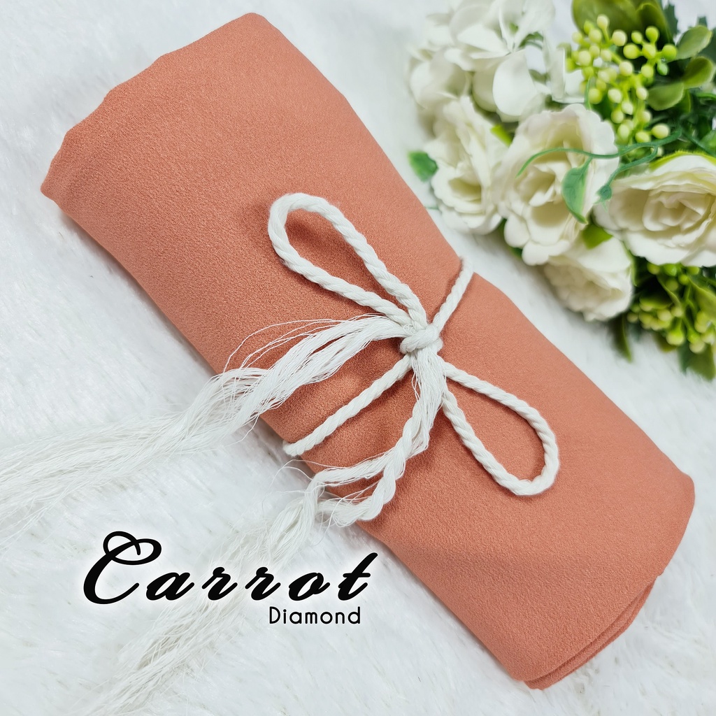 PASMINA PANJANG 180X75 HIJAB SYAR'I JILBAB PHASMINA SABYAN JUMBO DIAMOND-PJ  CARROT