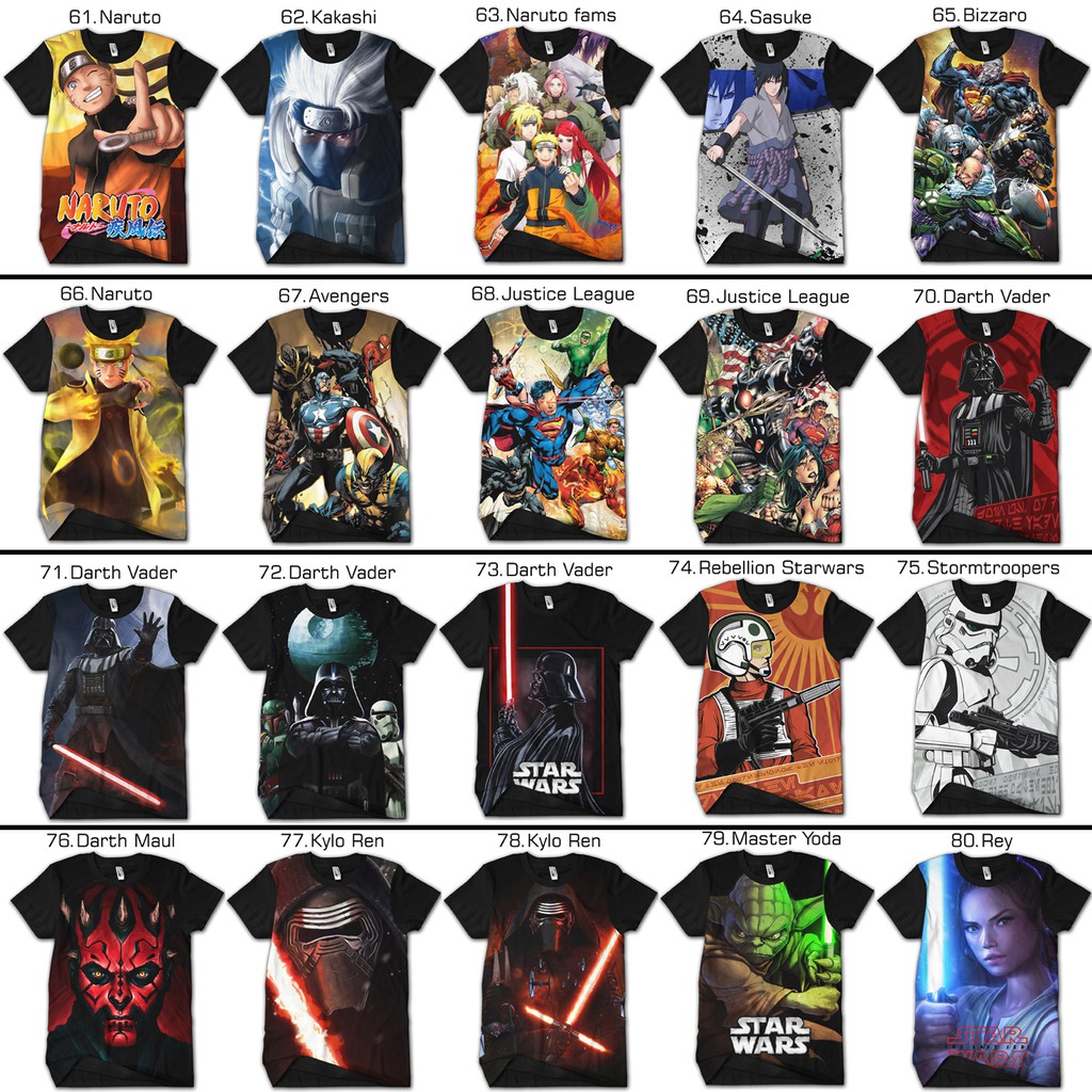 kaos anime campur superhero