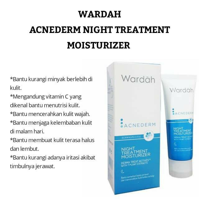 Wardah Acnederm Night Treatment Moisturizer 40 mL