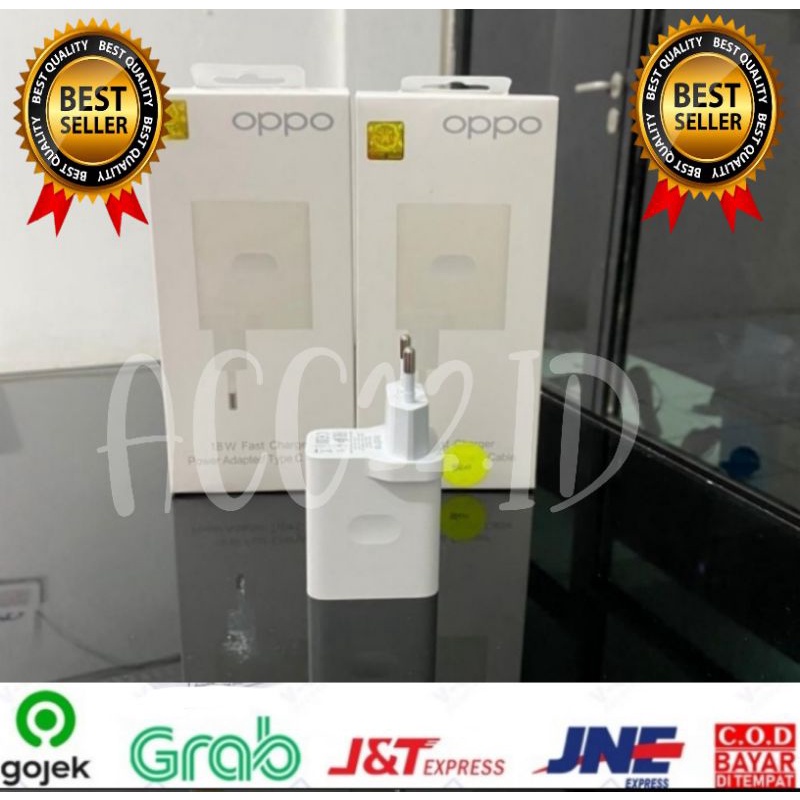 CHARGER OPPO 18WATT ORIGINAL FAST CHARGING ORIGINAL MICRO & TYPE C USB