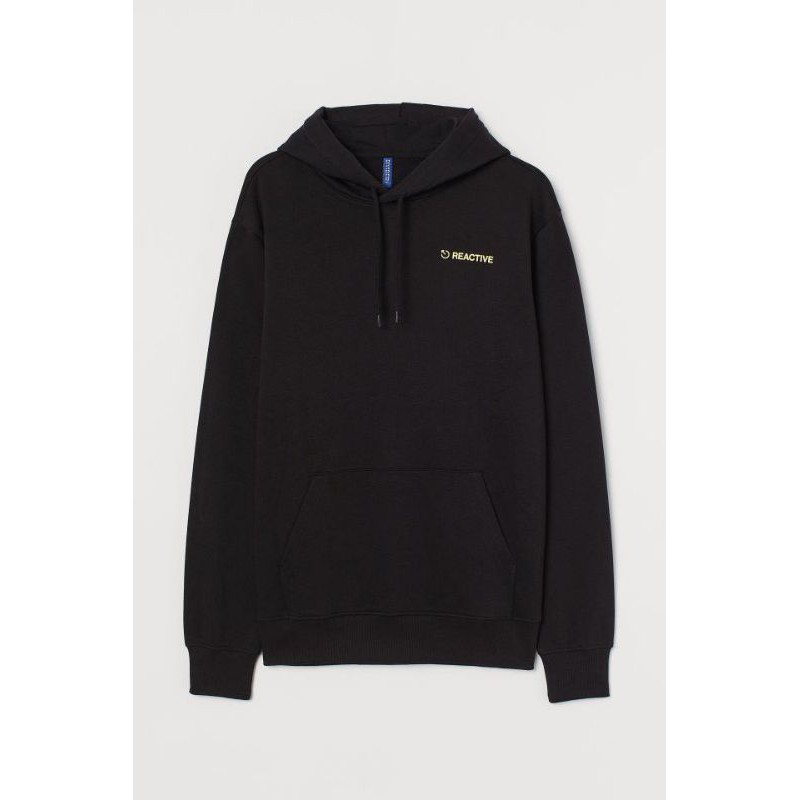 HOODIE H&M REACTIVE BLACK