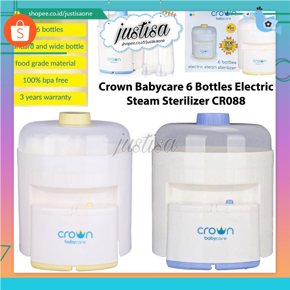 Promo !! CROWN-STERILIZER 6 BOTLE STERILISASI BOTOL BAYI