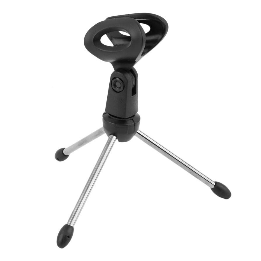 Stand Mic Meja Microphone Stand Pendek Bahan Kaki Metal