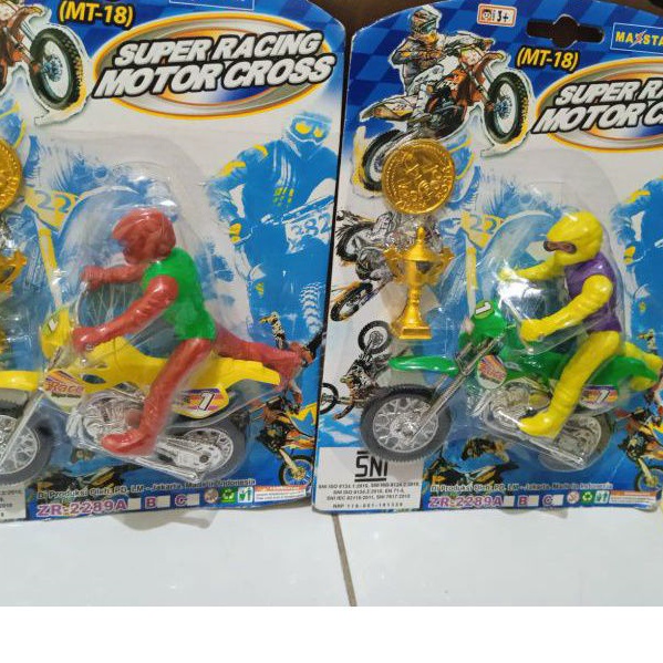 mainan super racing motorcross plus piala