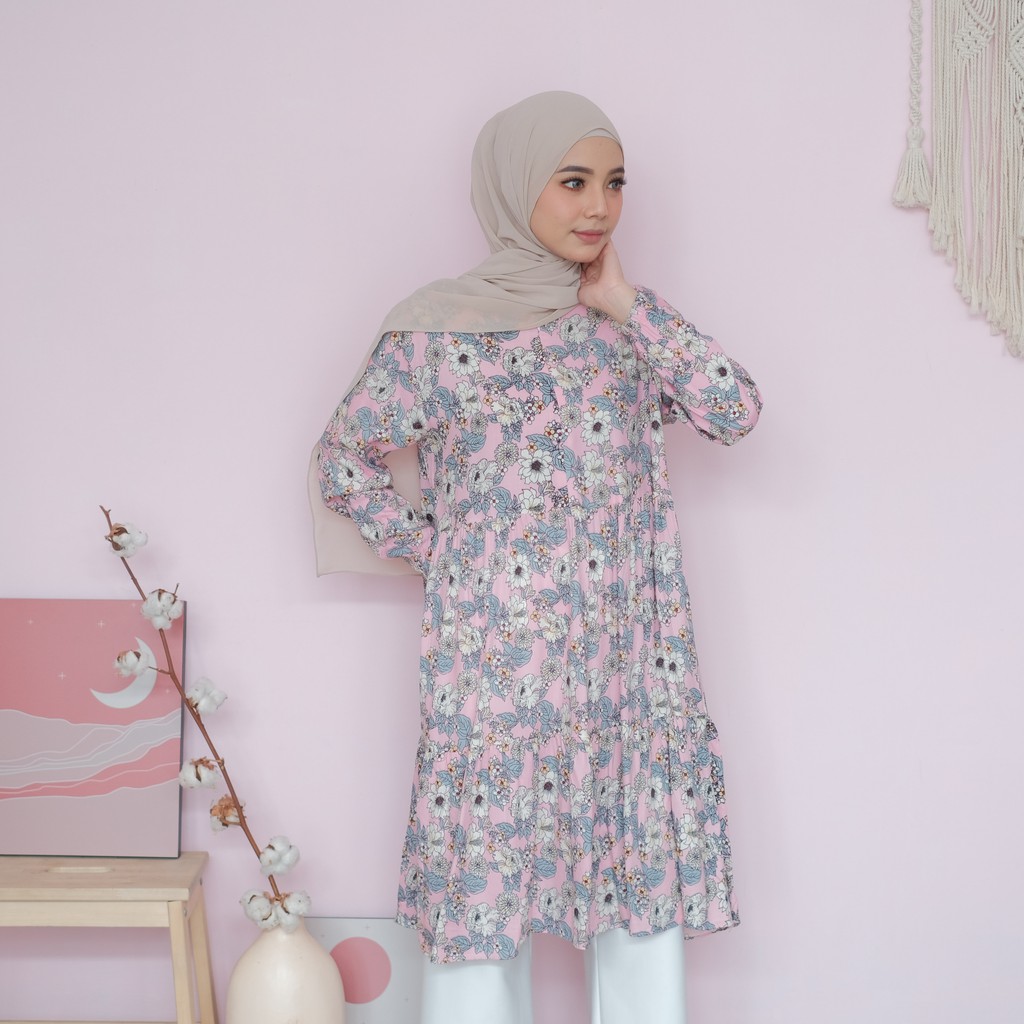 AINA TUNIK - TUNIK BAHAN RAYON VOILD by raline.mode
