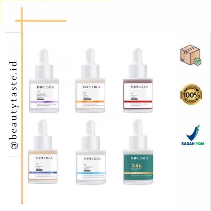 implora serum BPOM, implora face serum luminous brightening - Luminous