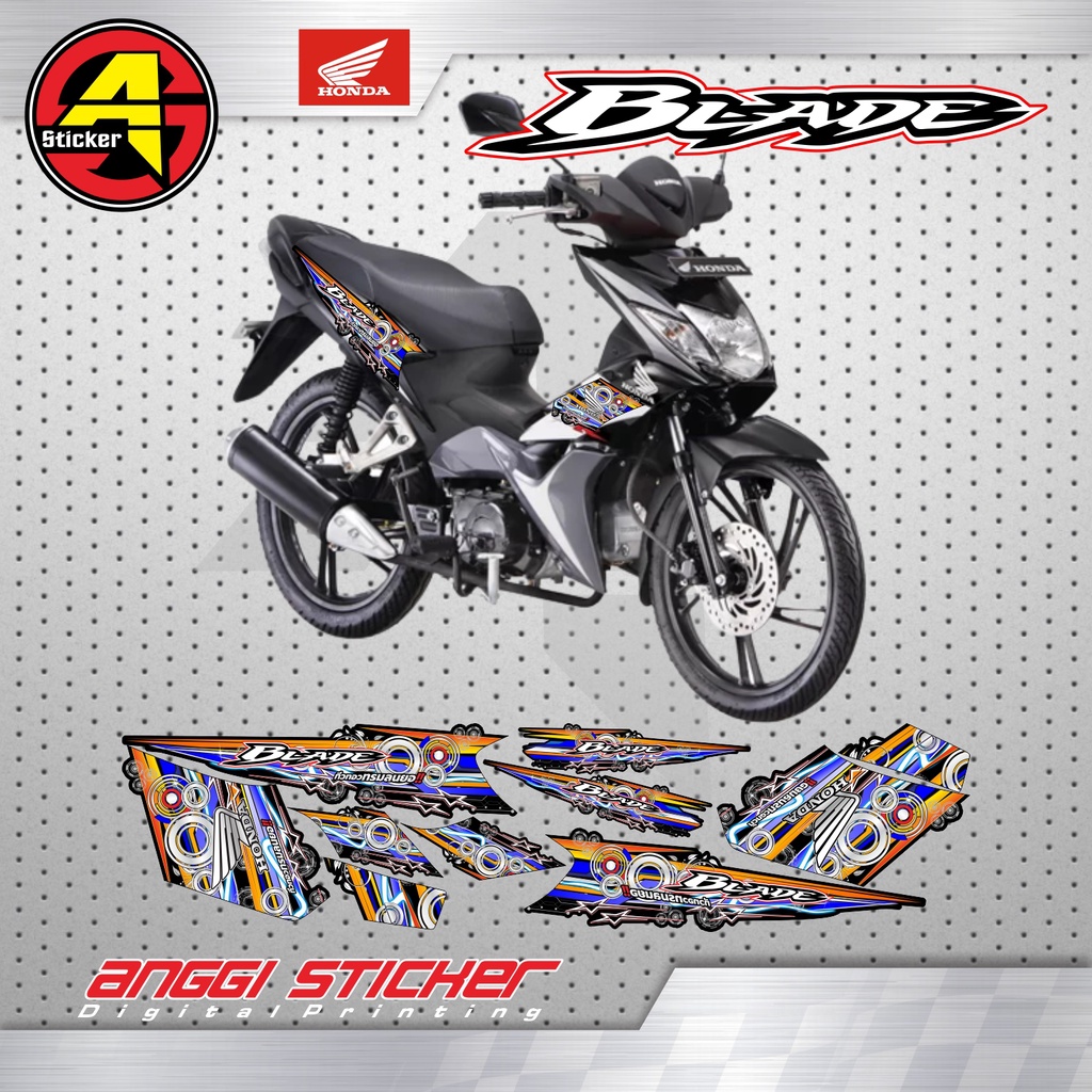 STRIPING STIKER MOTOR HONDA BLADE 110 // STICKER STRIPING MOTOR HONDA BLADE 110