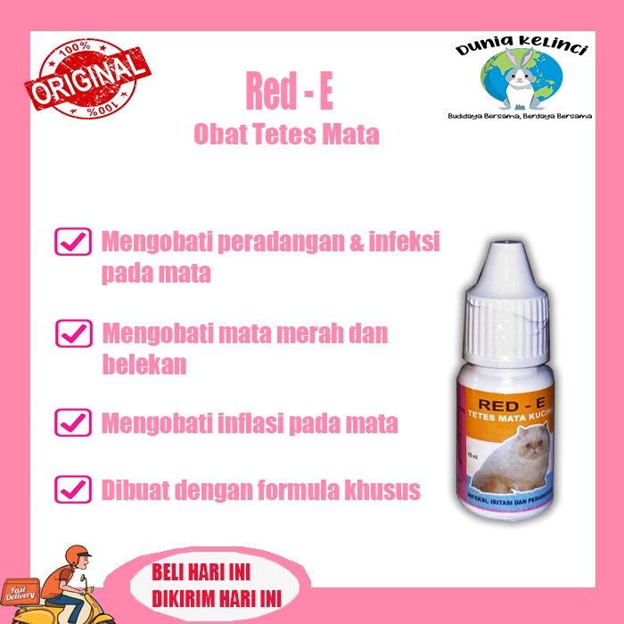 OBAT TETES MATA KUCING RED E MATA MERAH BELEKAN