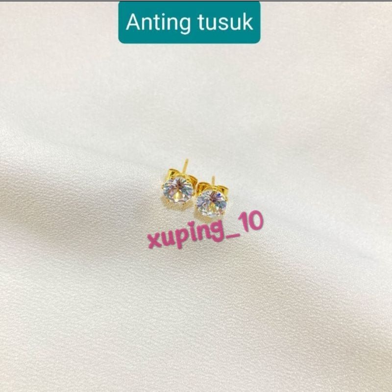 Anting tusuk lapis emas xuping gold