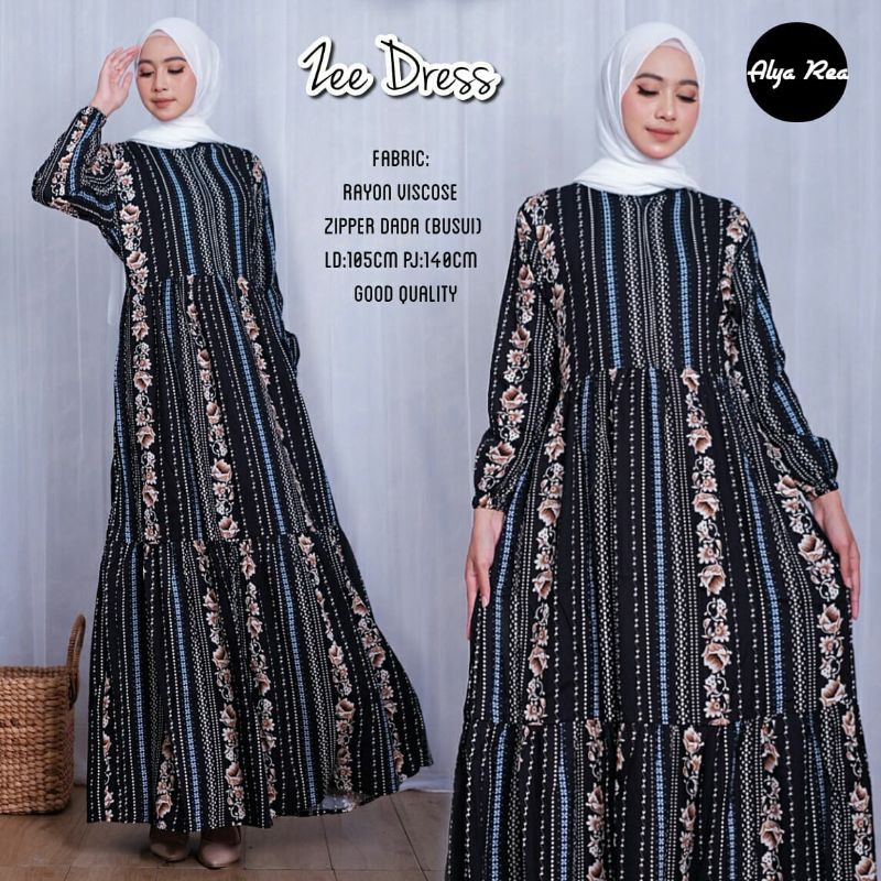 Zee dress gamis rayon original Alyarea Adieva termurah