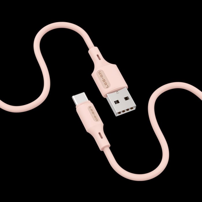 KABEL DATA CABLE LO-CB28 USB TYPE TIPE C - MICRO USB - IOS LIGHTNING 2.4A 480MBPS 1M LOG ON