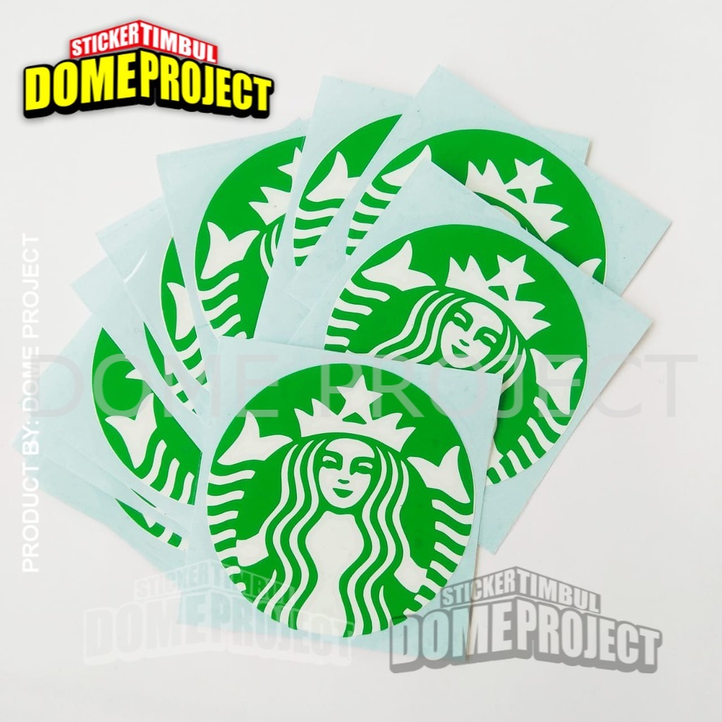 STIKER CUTTING MOTOR STARBUCKS DECAL MOBIL SATUAN STIKER AKSESORIS SEPEDA MOTOR