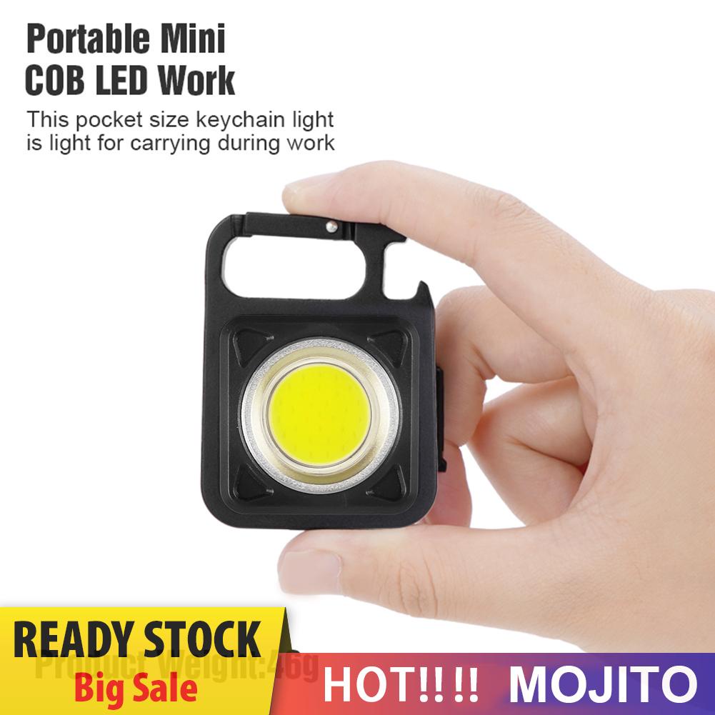 2 / 3 / 4 / 5pcs Lampu Senter Saku COB Mini USB Rechargeable