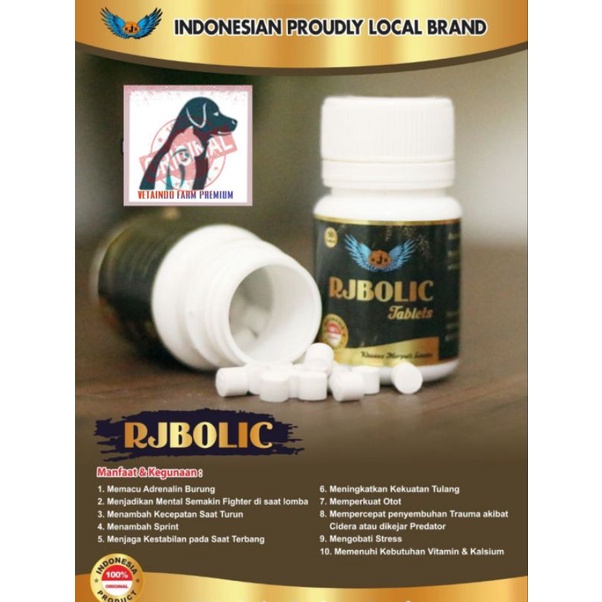 RJB BOLIC VITAMIN DOPING BURUNG MERPATI BOLIC RJB ( VETABOLIC BUKAN VETAFARM)