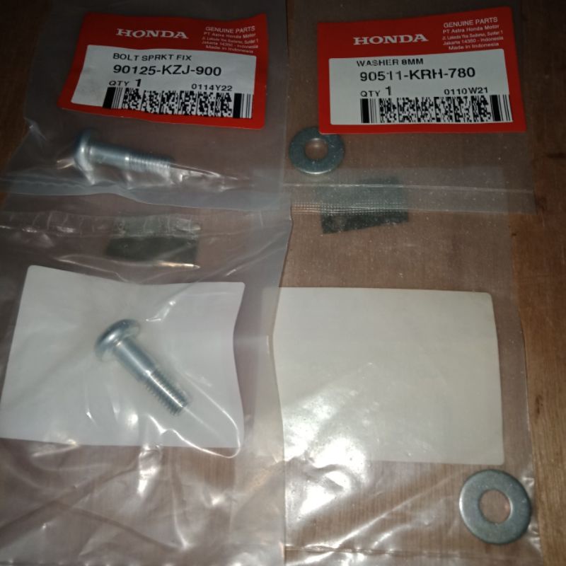 [1pc] Baut Gear Belakang+Ring CRF 150L Original AHM Genuine Part