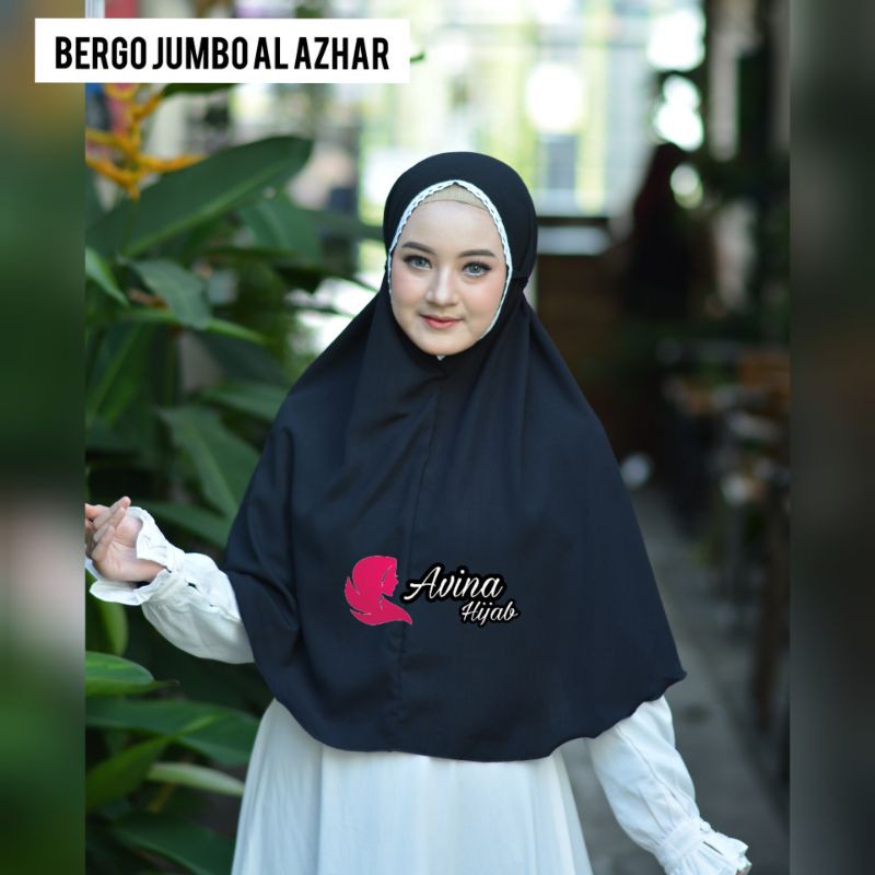 Bergo Maryam Al Azhar jumbo / bergo Jumbo Renda
