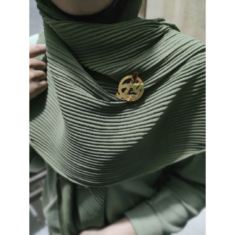 pin hijab custom huruf/ bros akrilik hijab