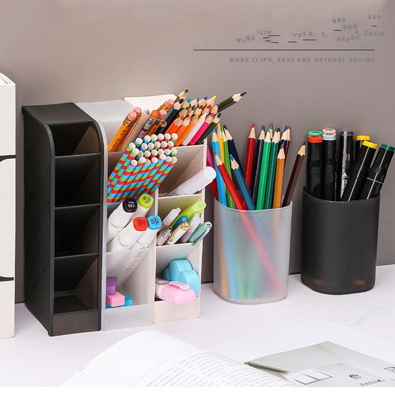 Creative Obliquely Multi-grid Inserted Pen Organizer