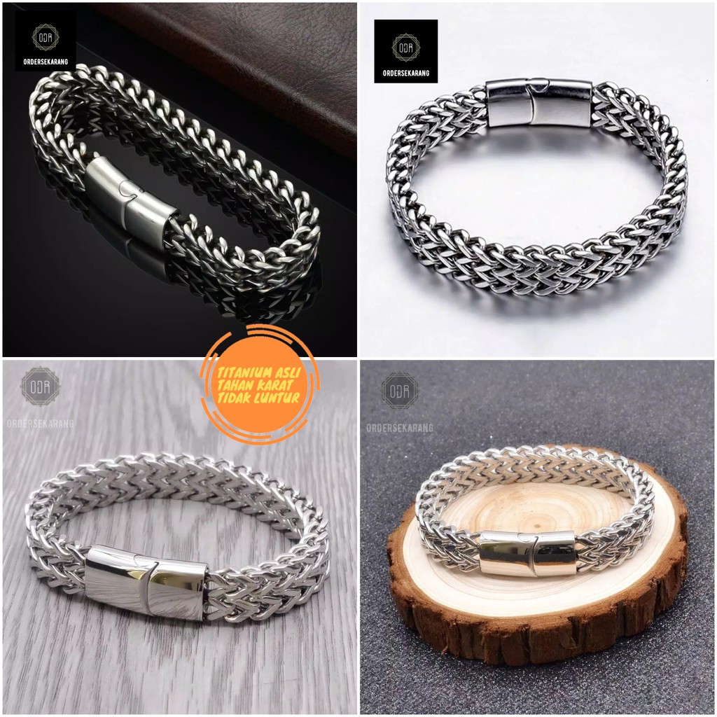 GELANG BANGLE BRACELET SALVATION STEEL AKSESORIS FASHION PRIA DAN WANITA